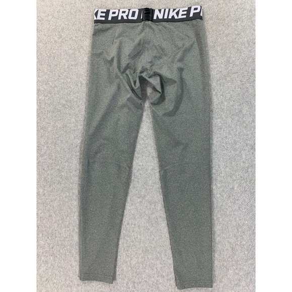 Nike Dri Fit‎ Full Length Compression Tights Pants (Girl's Medium) Silver - Picture 11 of 11
